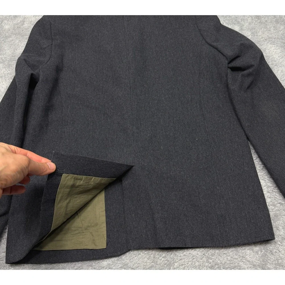 Penny Stock Blazer Mens Medium Gray The Penny Blazer Wool Blend Two Button Coat